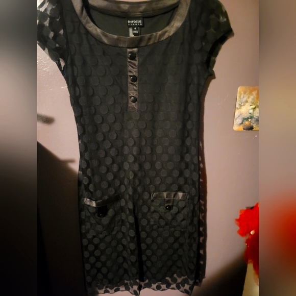 Black Mesh and Polka dot dress Pinup Style - Picture 1 of 2